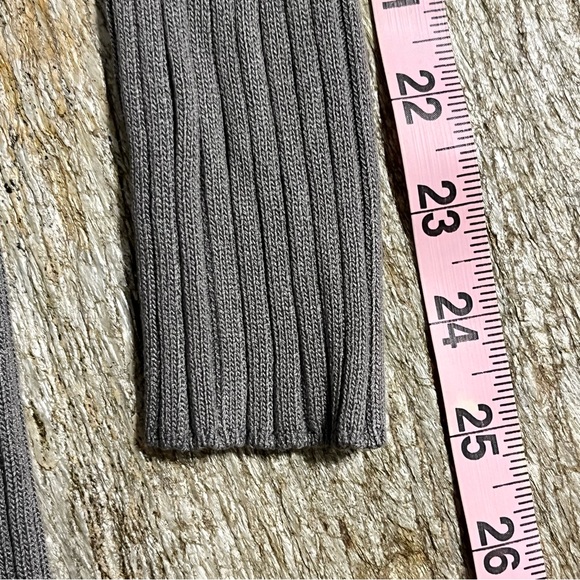 Hera Gray Green Long-Sleeve Ribbed Maxi Dress Women’s Size Medium - Picture 7 of 11